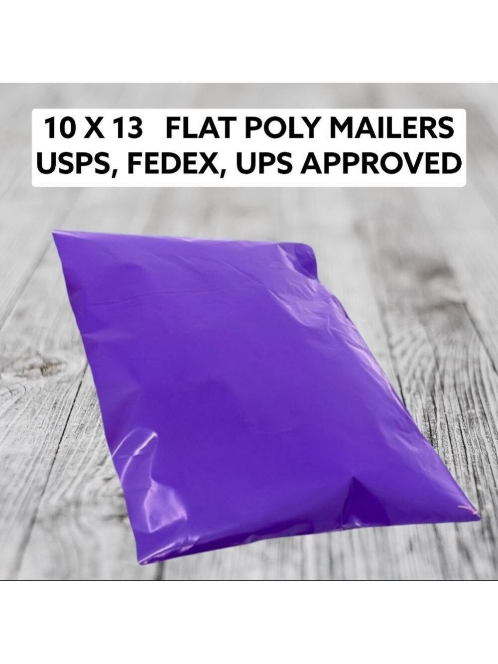 50 10X13 Poly Mailers Purple PRICE IS FIRM - Picture 4 of 6
